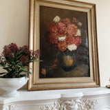Large French Floral Oil Painting