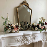 Antique French Shell Detail Mirror