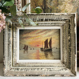 French Sailing Boats at Sunset