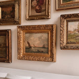 19th Century Antique Seascape ~ Oil on Panel