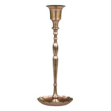 Scallop Detail Brass Candlestick