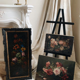 Antique French Floral Oil Painting