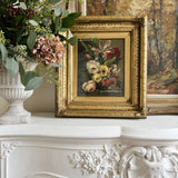 Vintage Floral Oil Paintings | Dutch Master Style Still Life in Gold Frame
