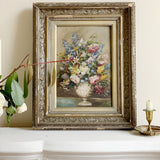 Romantic Dusky Floral Oil Painting