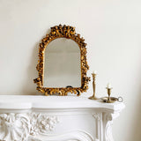 Antique Cherub Gold Gilt Mirror