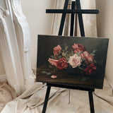 Antique Rose Oil Painting