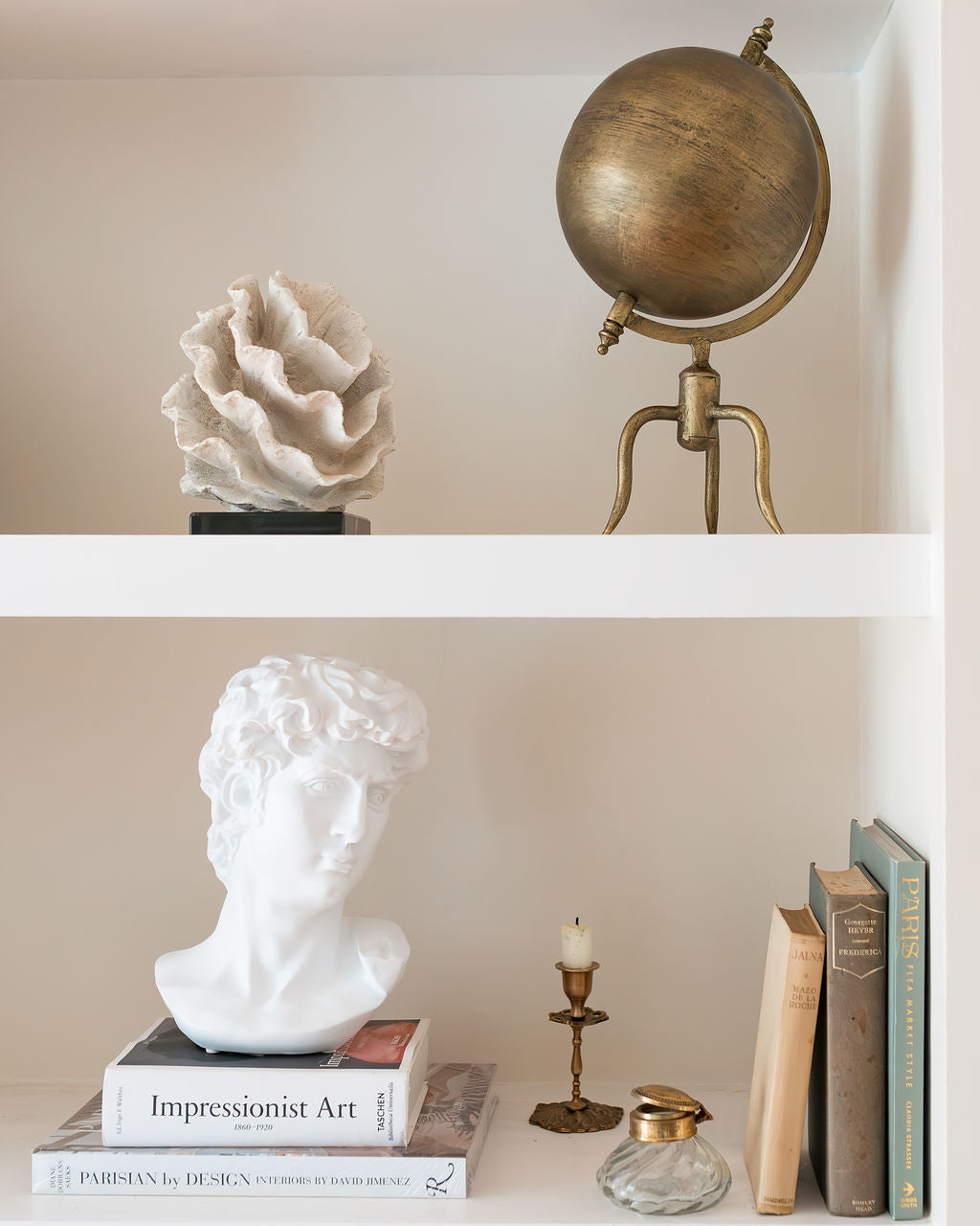 Hoofd Van Het Beeld Van De David Sculptuur Van Michelangelo. Antiek Hoofd Van Het Beeld Van De David Sculptuur Van Michelangelo. Antiek