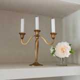 French Brass Candleabra