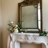 Large Antique French Cushion Mirror