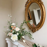 19th Century French Oval Bow Mirror