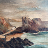 Antique Seascape Oil Painting