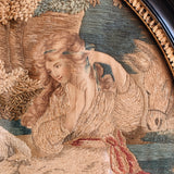Antique Oval Framed Tapestry