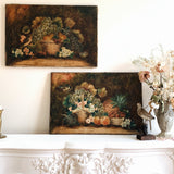 Pair of Antique Still Life Oil Paintings